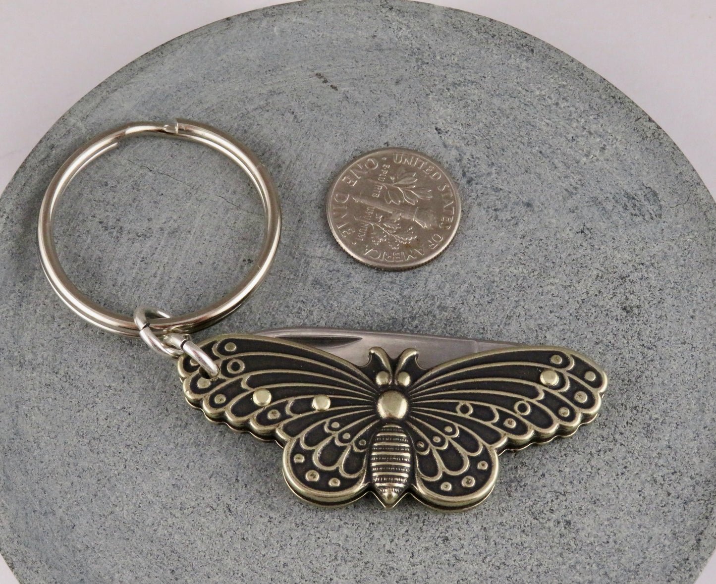 Butterfly Mini Knife Keyring