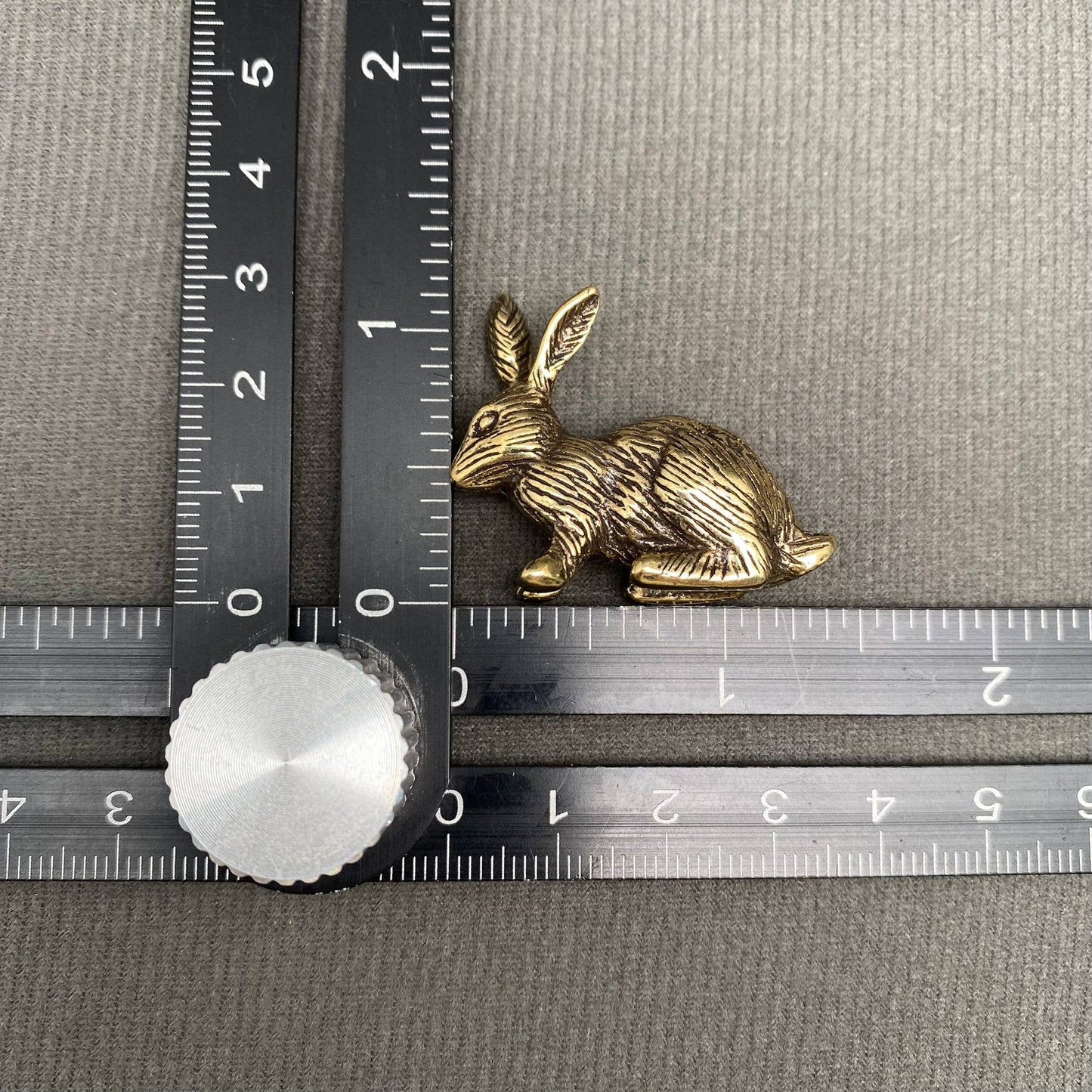 Rabbit Mini Brass Figurine - Decor/Desktop Ornament