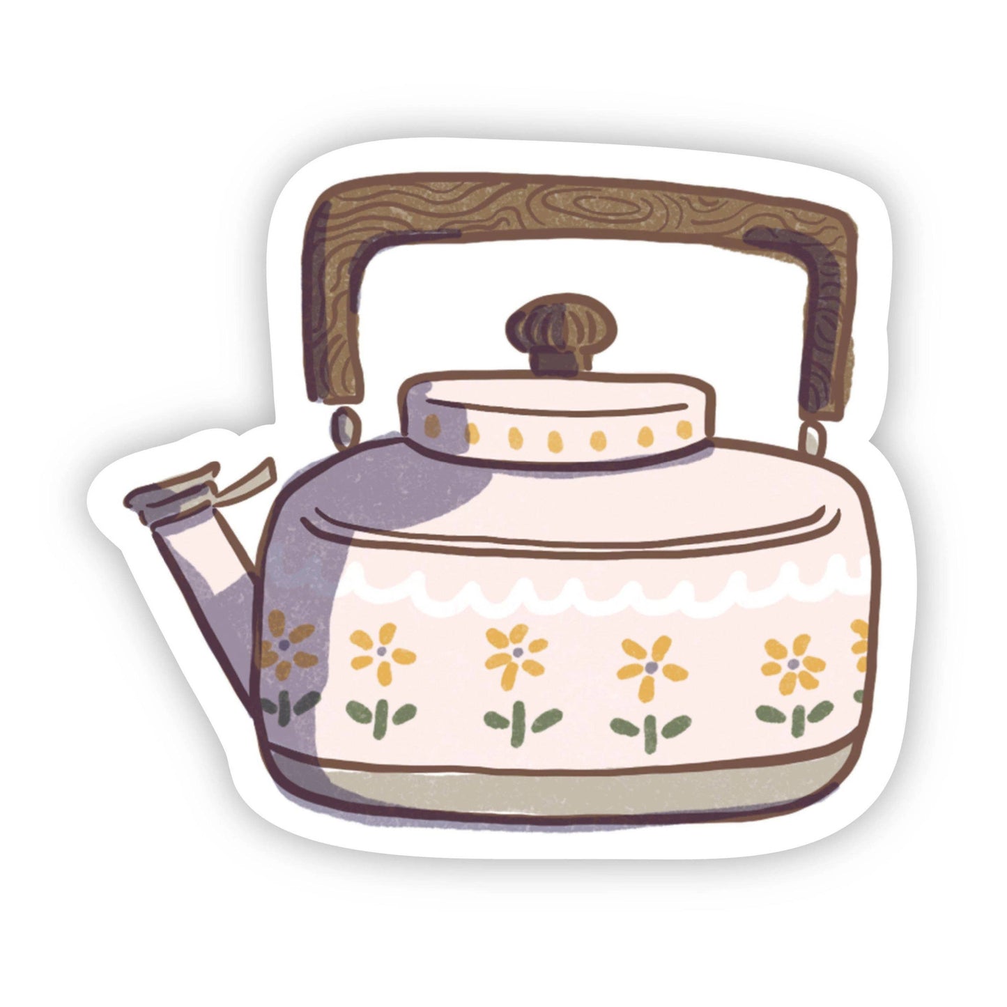 Floral Teapot Sticker