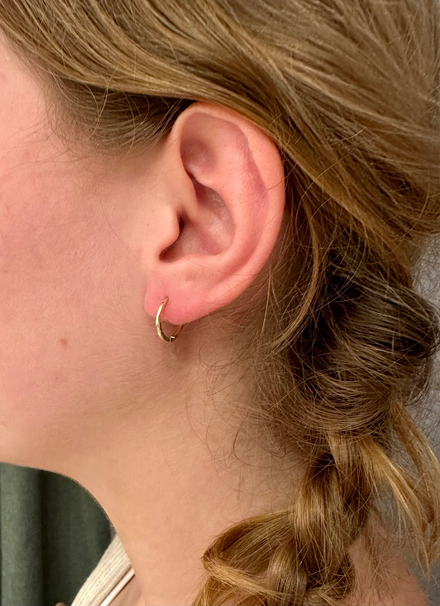 Solid Gold Simple Clicker Hoops