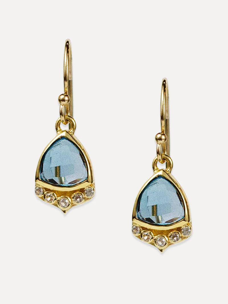 Chloe Earrings - Swiss Blue Topaz