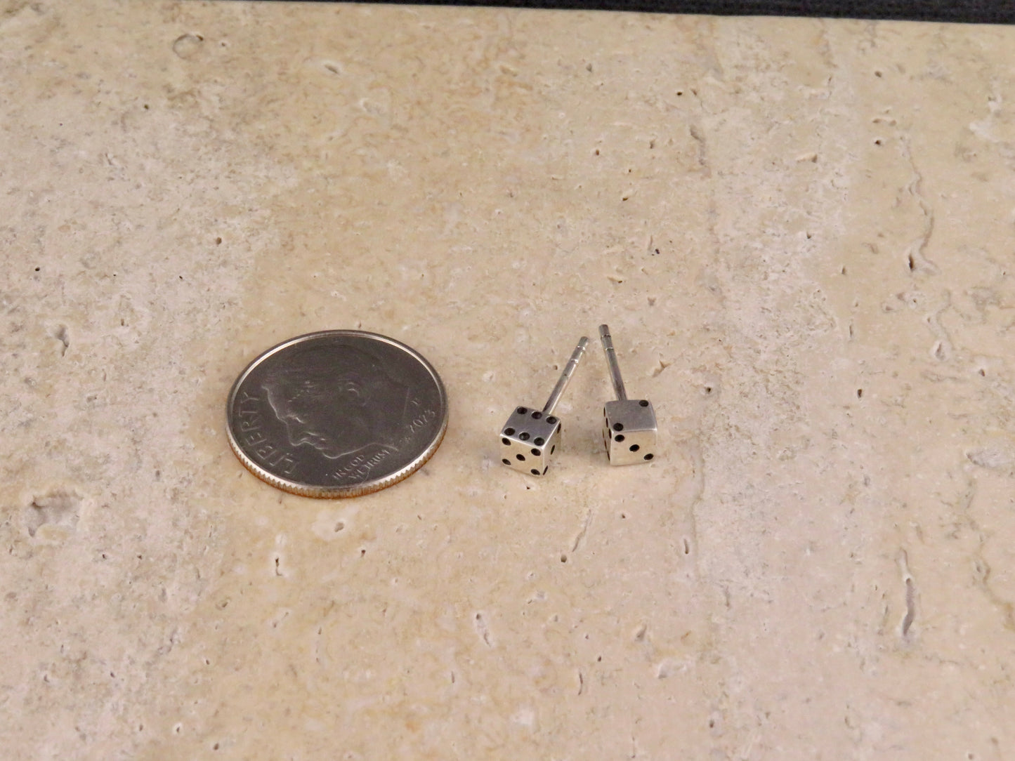 Dice Post Earrings