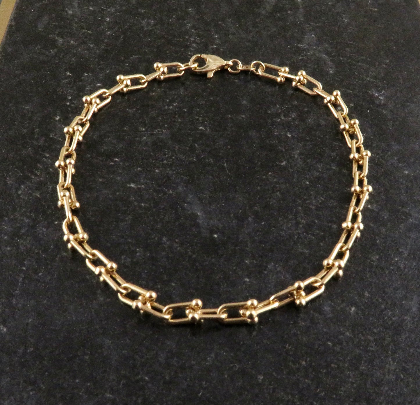 Solid Gold Jax Style Links Bracelet