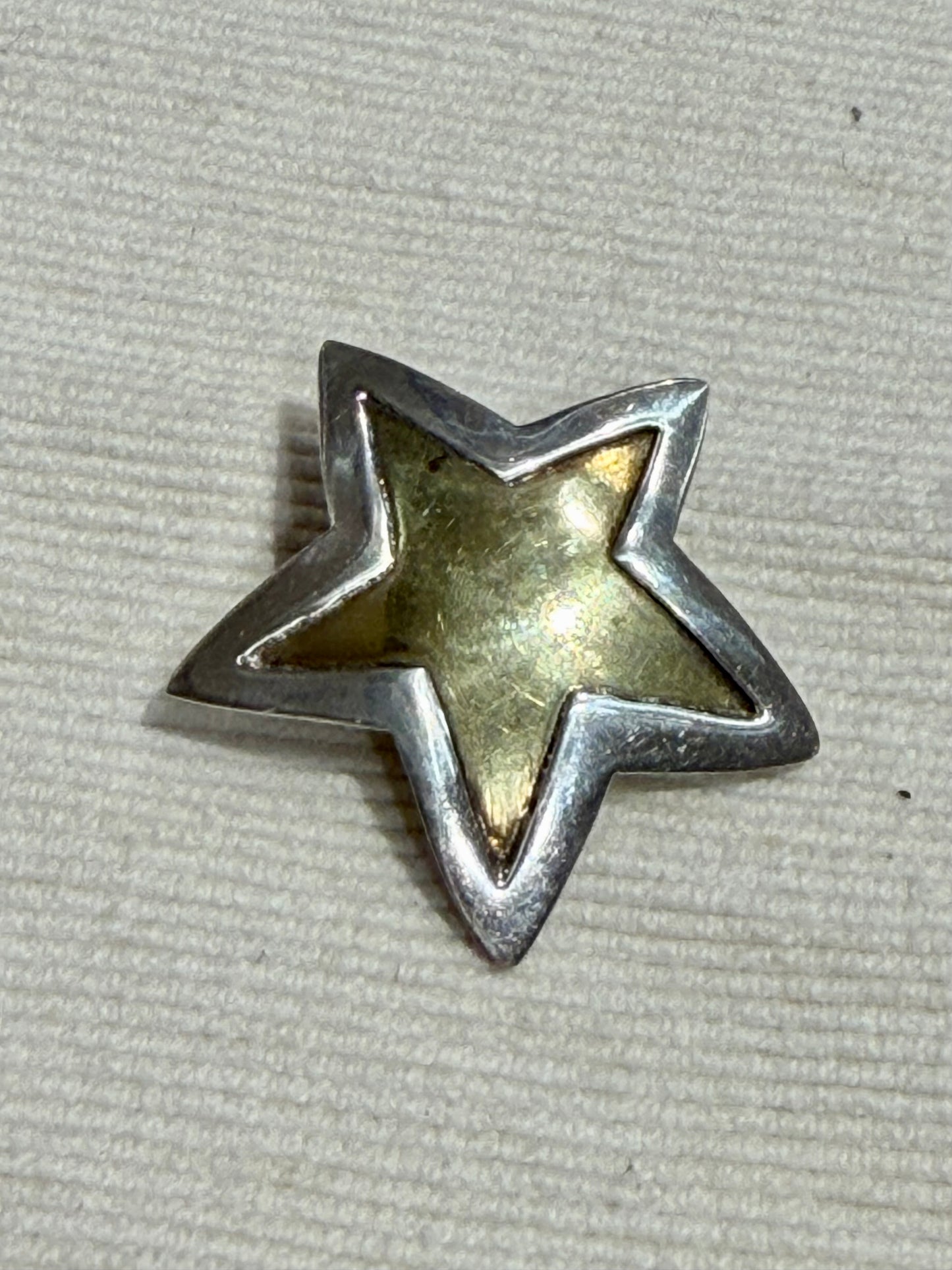 Sterling/Brass Star Pin