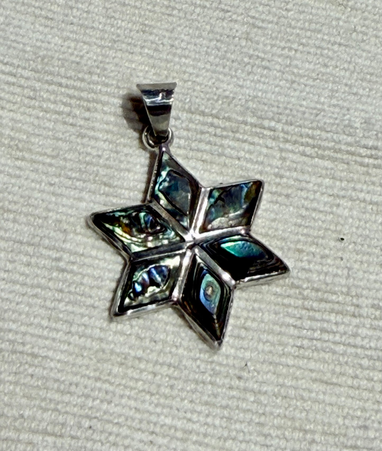 Vintage Abalone Star Pendant