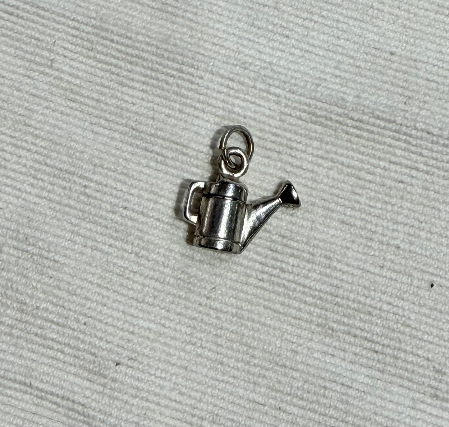 Vintage Watering Can Pendant - Sterling