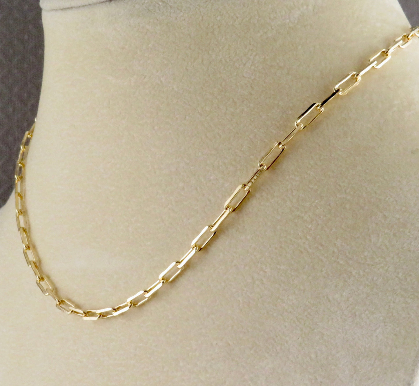 Gold Filled Paper Clip Chain