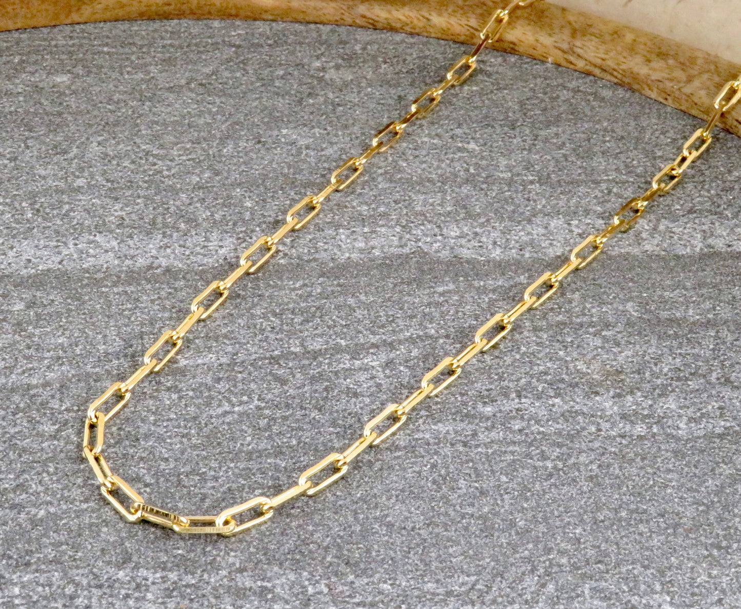 Gold Filled Paper Clip Chain