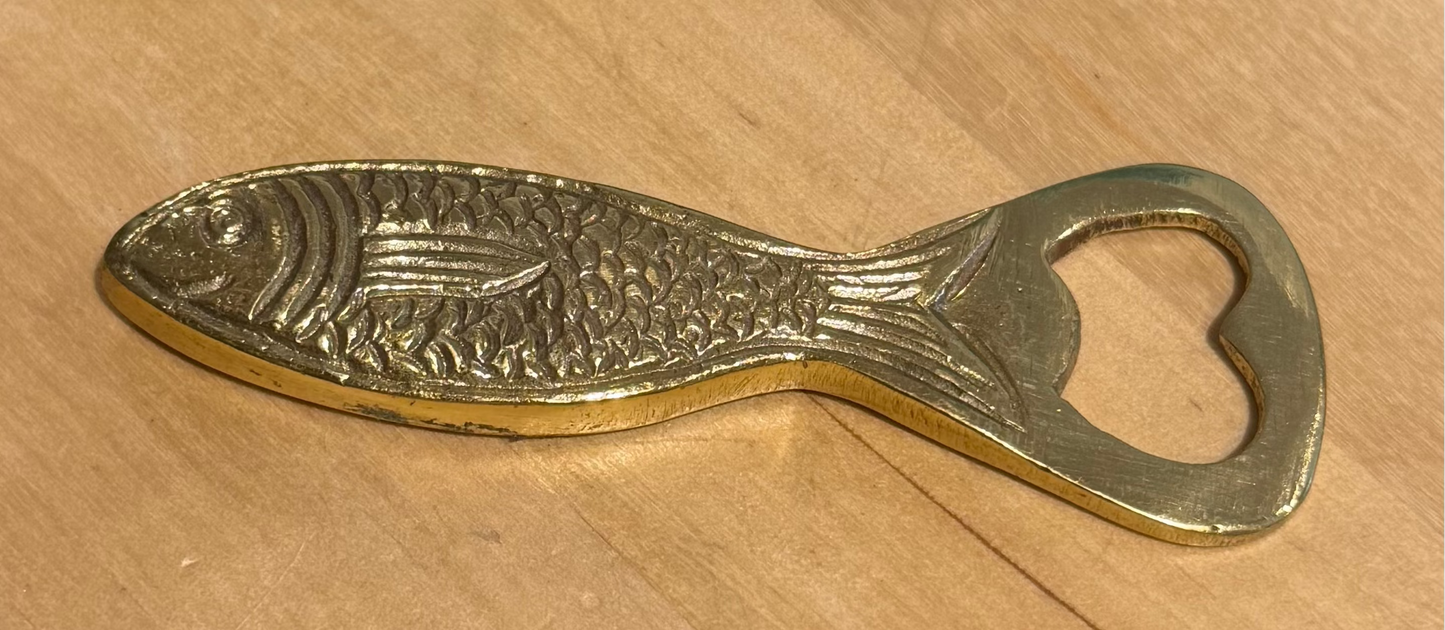 Brass Fish Bottle Opener