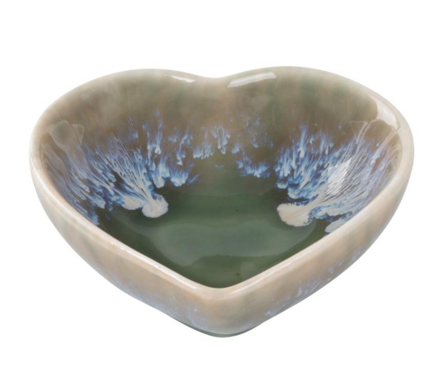 Neutral Tones Heart Ceramic Trinket Dish/Bowl