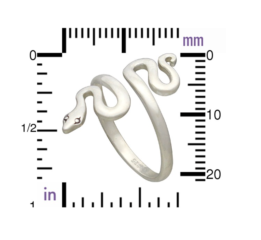 Twisty Snake Ring - Sterling