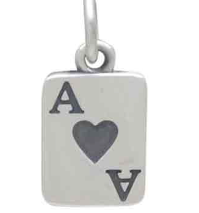 Ace of Hearts Necklace - Sterling