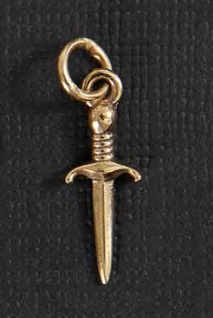 Dagger Small Necklace - Bronze/Sterling