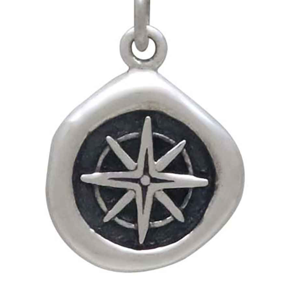 Small Compass Wax Seal Necklace