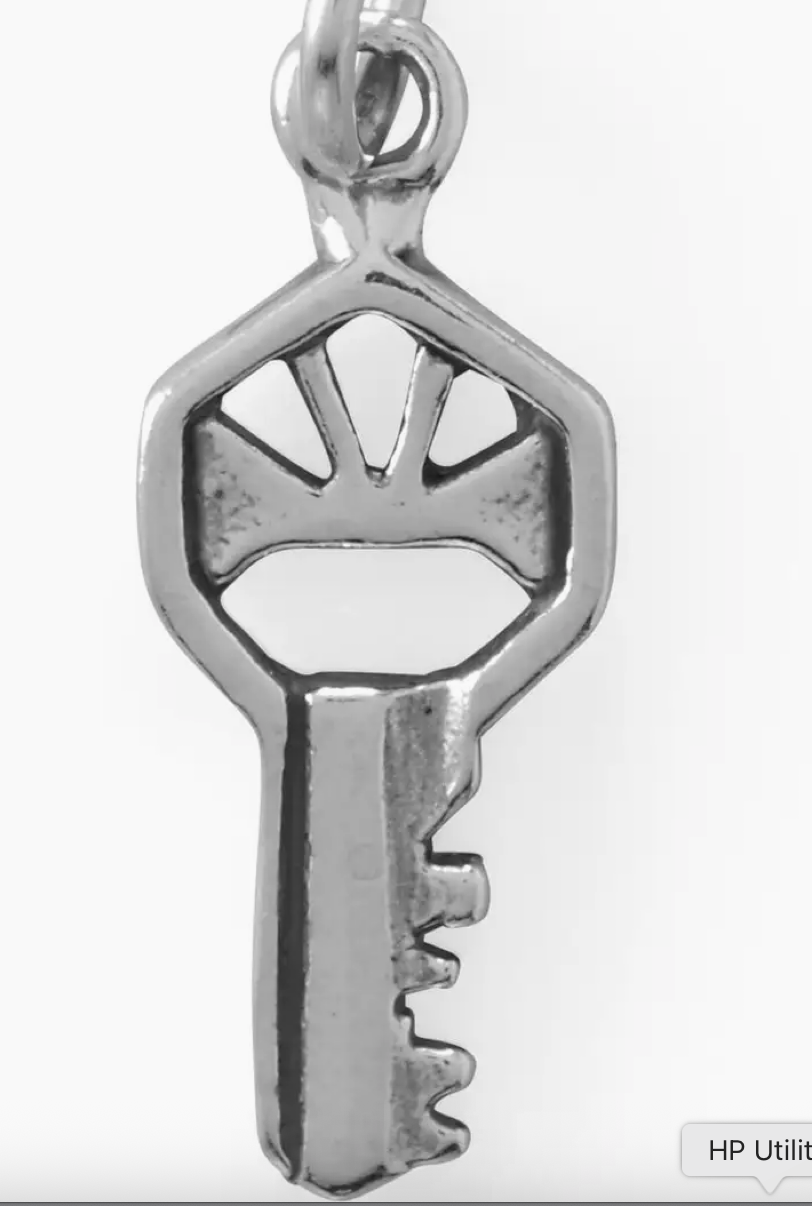 Timeless Open Key Necklace - Sterling