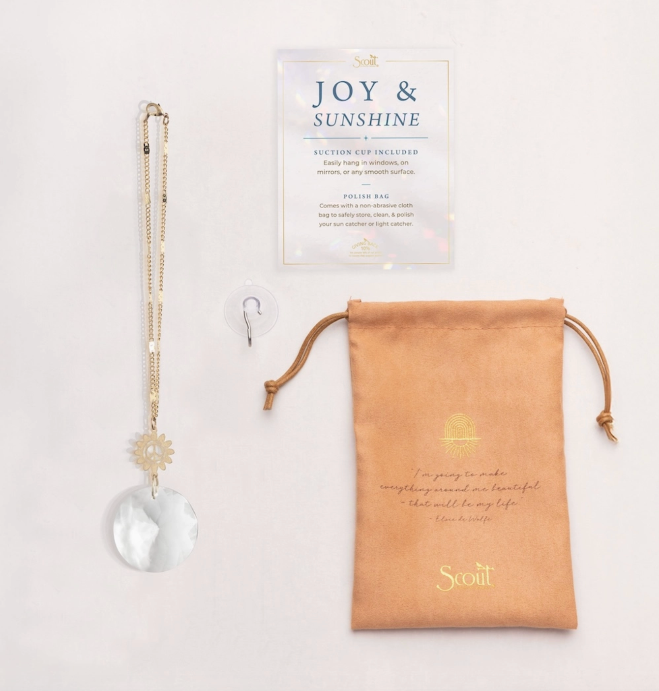 Pocket Suncatcher - Peace Flower