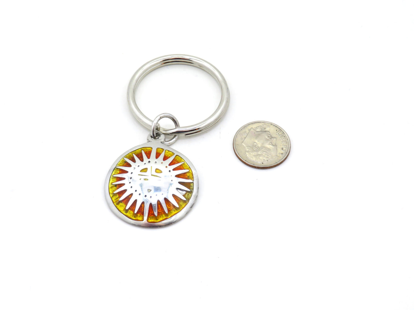 Colorful Sun Keychain | Solar Keyring | Sunburst Key Chain | Bright Sun Gift