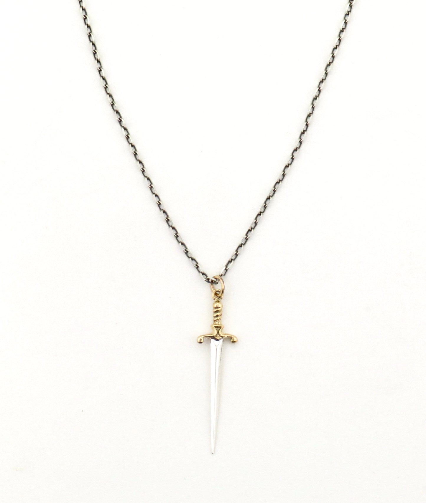 Sword Earrings | Sterling Sword Earrings| Two Tone Dagger Earrings | Silver Gold Sword Earrings| Silver Daggers | Sterling Sword Earrings