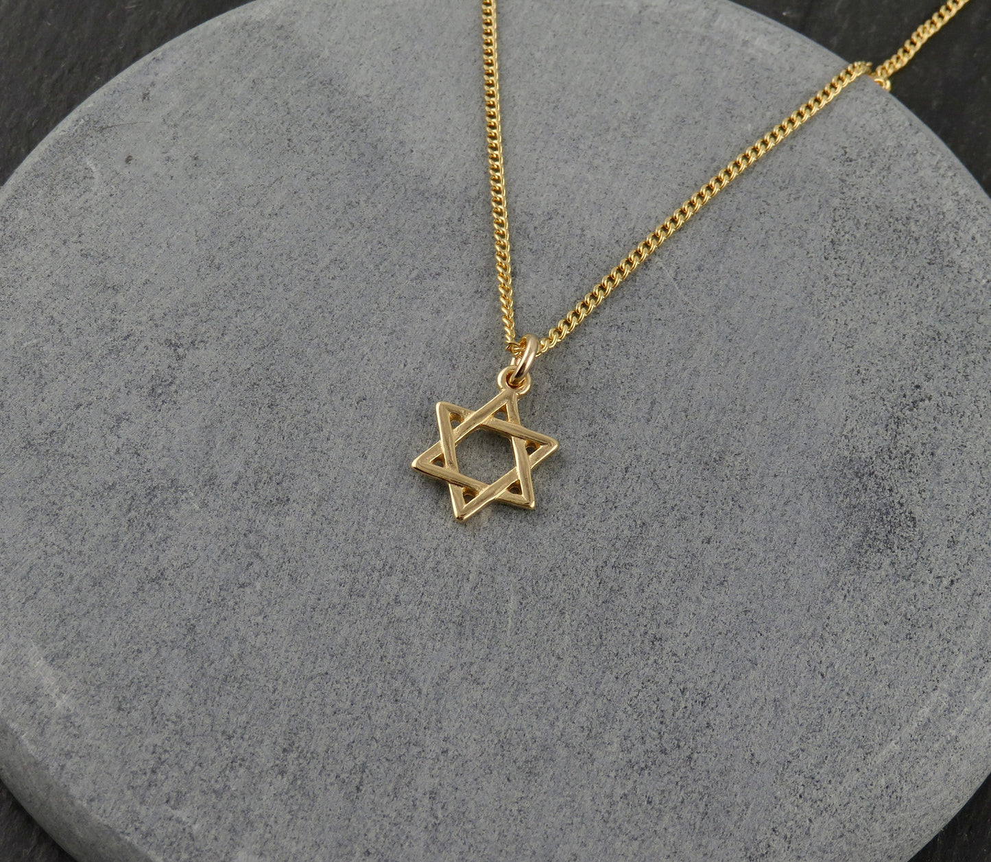 Small Gold Jewish Star Necklace | Star of David Necklace | Gold Filled Magen David | Judaic Necklace | Gold Filled Jewish Star Necklace