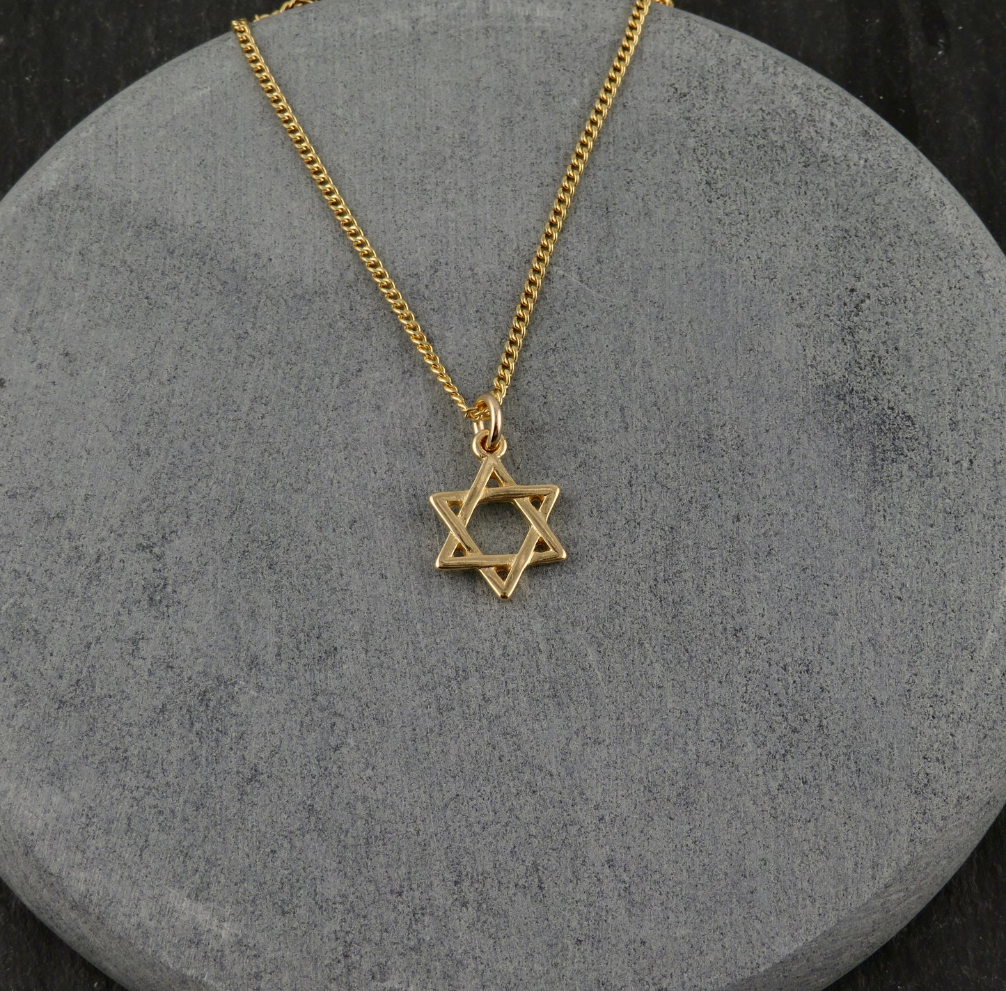 Small Gold Jewish Star Necklace | Star of David Necklace | Gold Filled Magen David | Judaic Necklace | Gold Filled Jewish Star Necklace