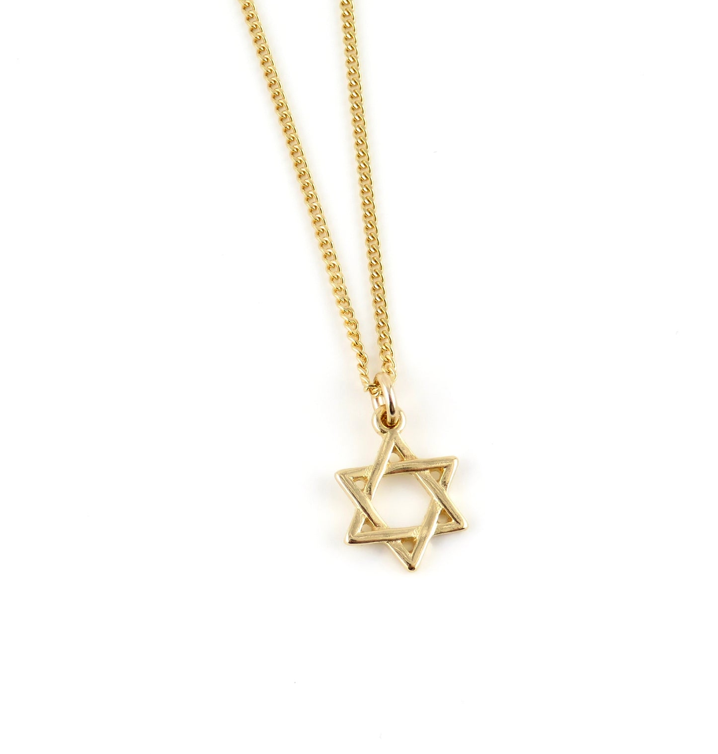 Small Gold Jewish Star Necklace | Star of David Necklace | Gold Filled Magen David | Judaic Necklace | Gold Filled Jewish Star Necklace