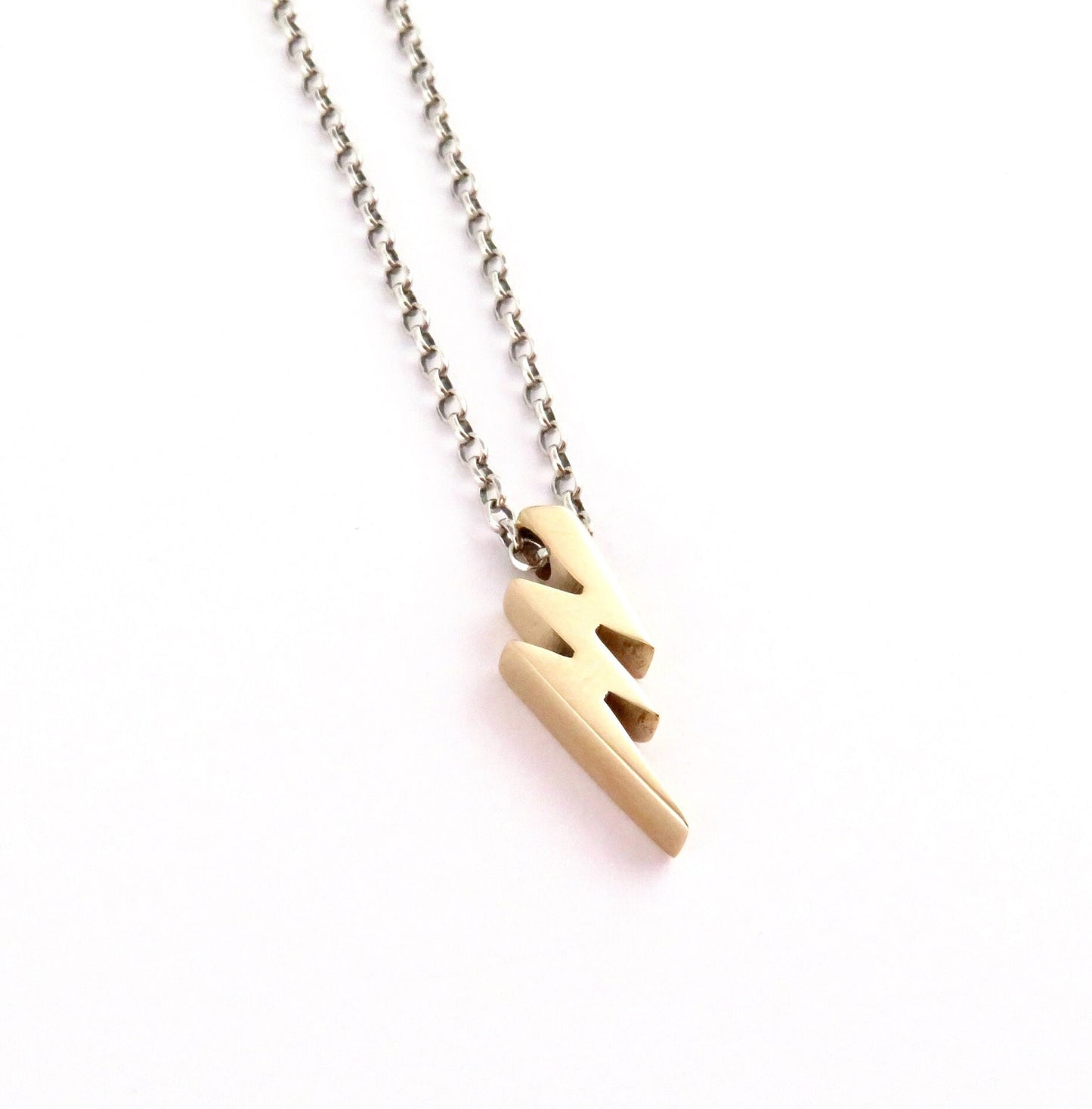 Lightning Bolt Bead Necklace