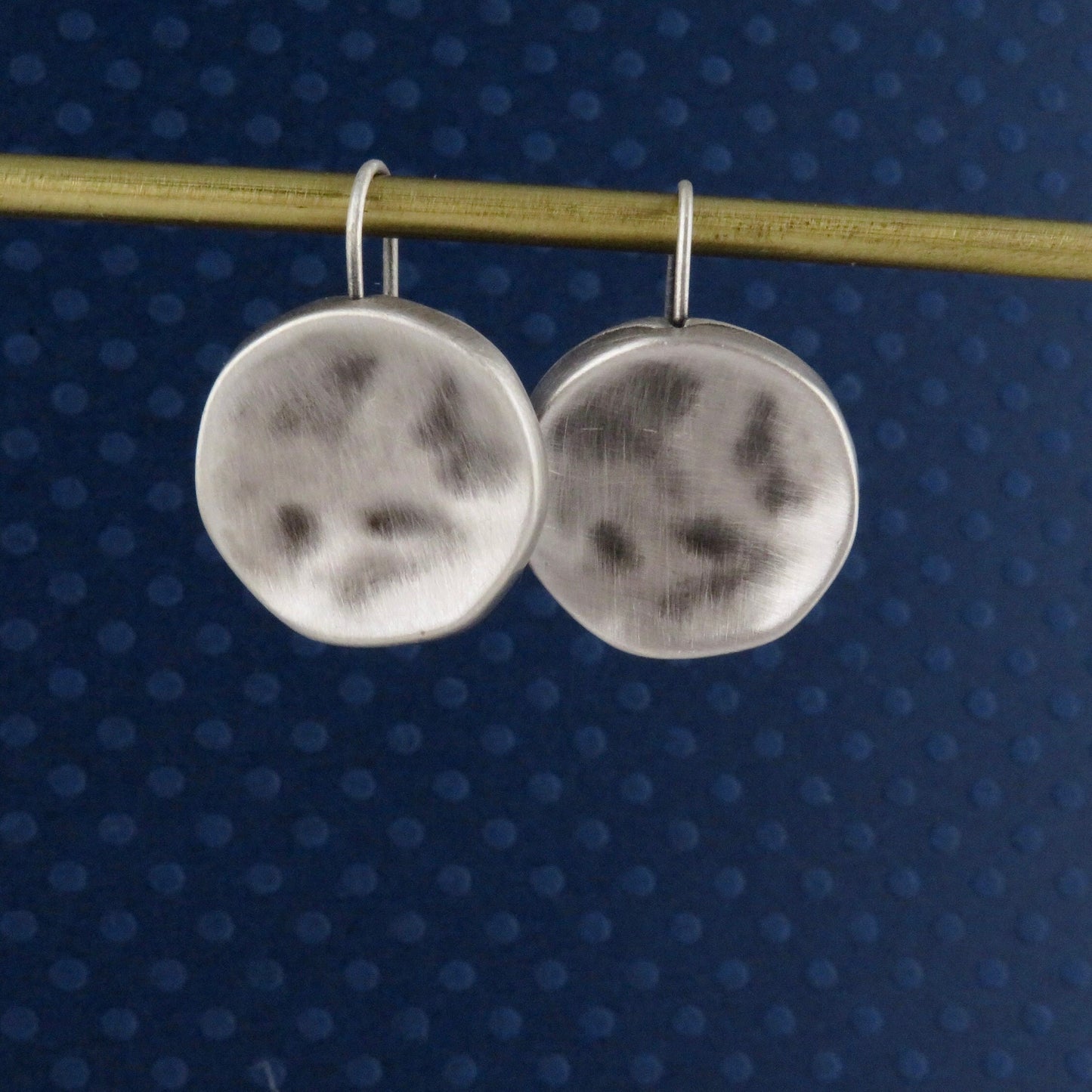 Hammered Silver Earrings | Silver Disc Earrings | Everyday Silver Earrings | Hammered Round Silver Earrings | Simple Silver Earrings