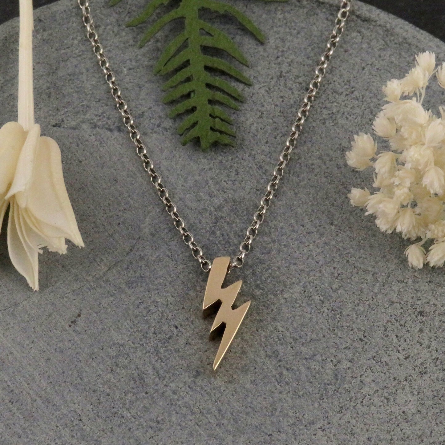 Lightning Bolt Bead Necklace