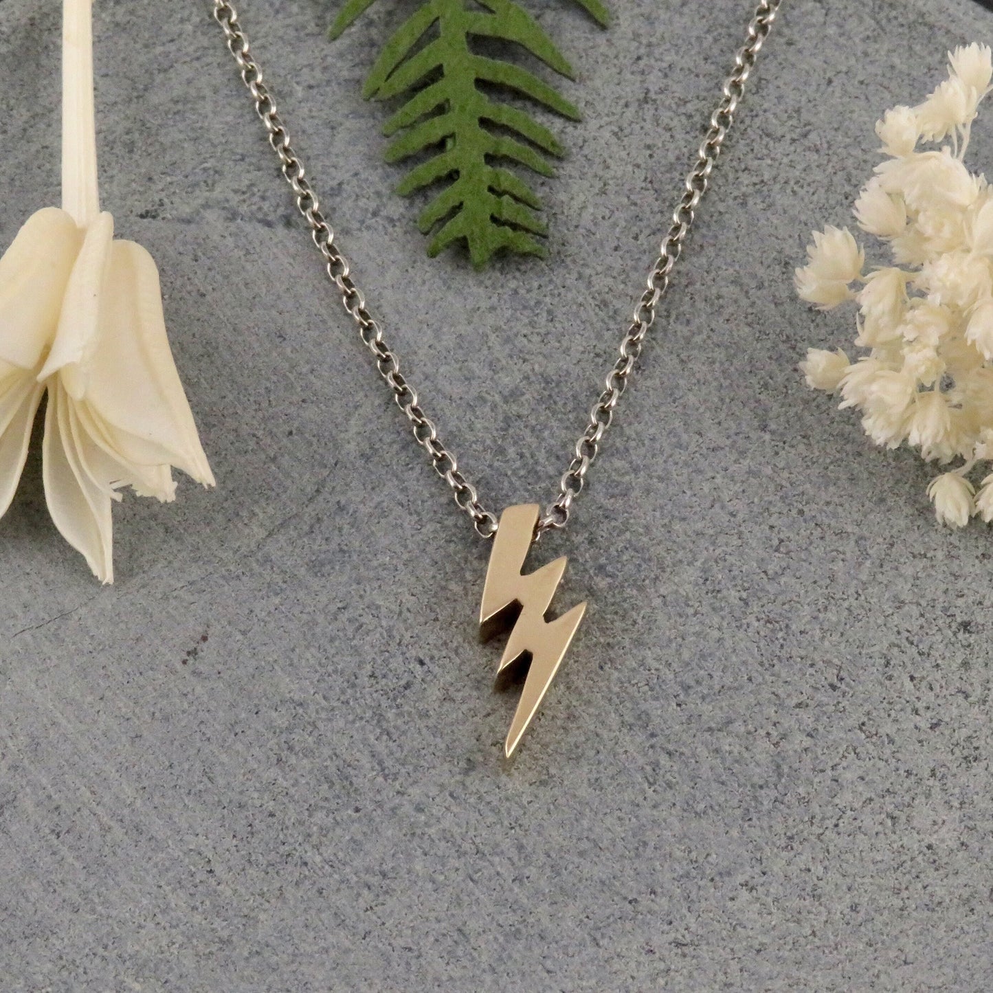Lightning Bolt Bead Necklace