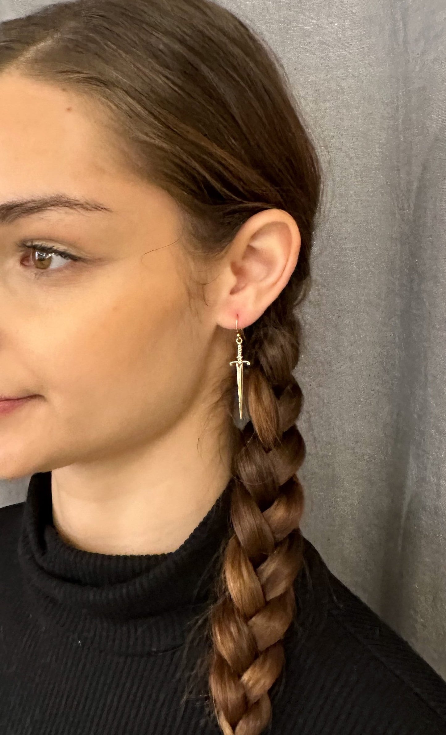 Sword Earrings | Gold Dagger Earrings| Bronze Sword Earrings | Gold Sword Earrings | Gold Dagger Jewelry | Bronze Sword Earrings