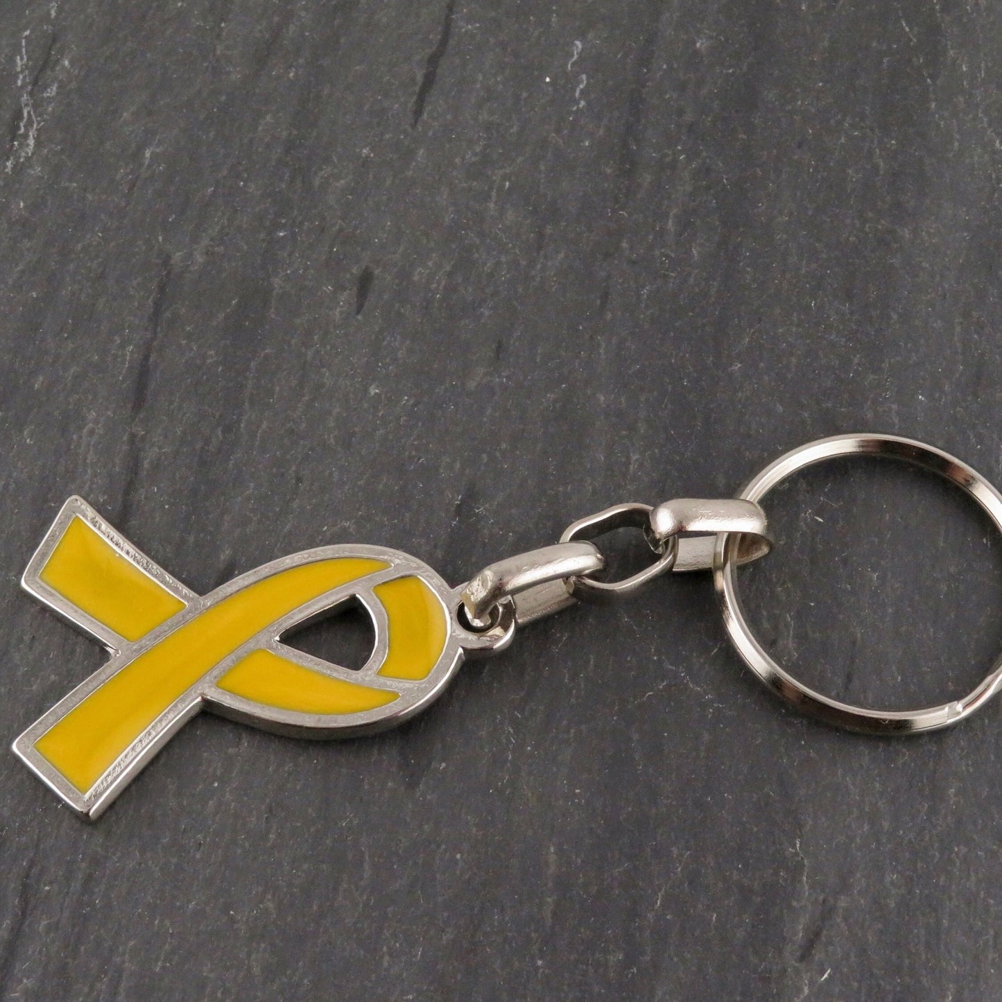 Yellow Ribbon Keyring | Israel Hostages Keychain | October 7 Keyring | Support Israel | Bring Them Home Keyring | Yellow Ribbon Keychain