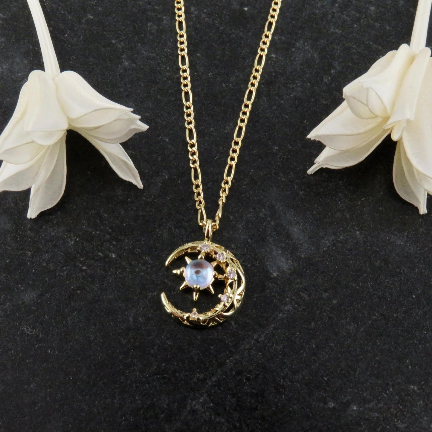 Opalescent Moon Necklaces