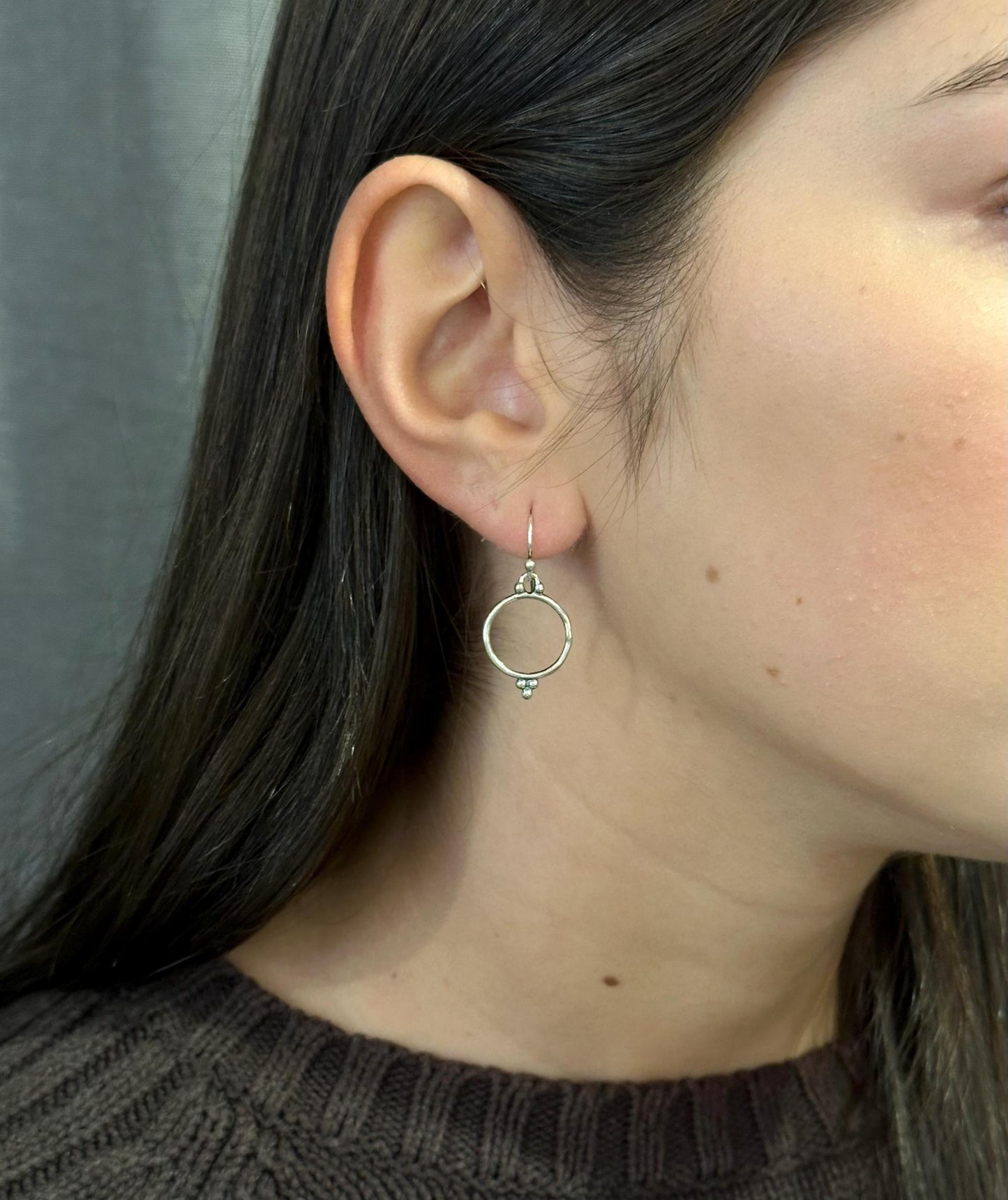 Sterling Circle Earrings | Simple Silver Earrings | Open Airy Earrings | Sterling Earrings | Lightweight Silver Earrings | Everyday Earrings