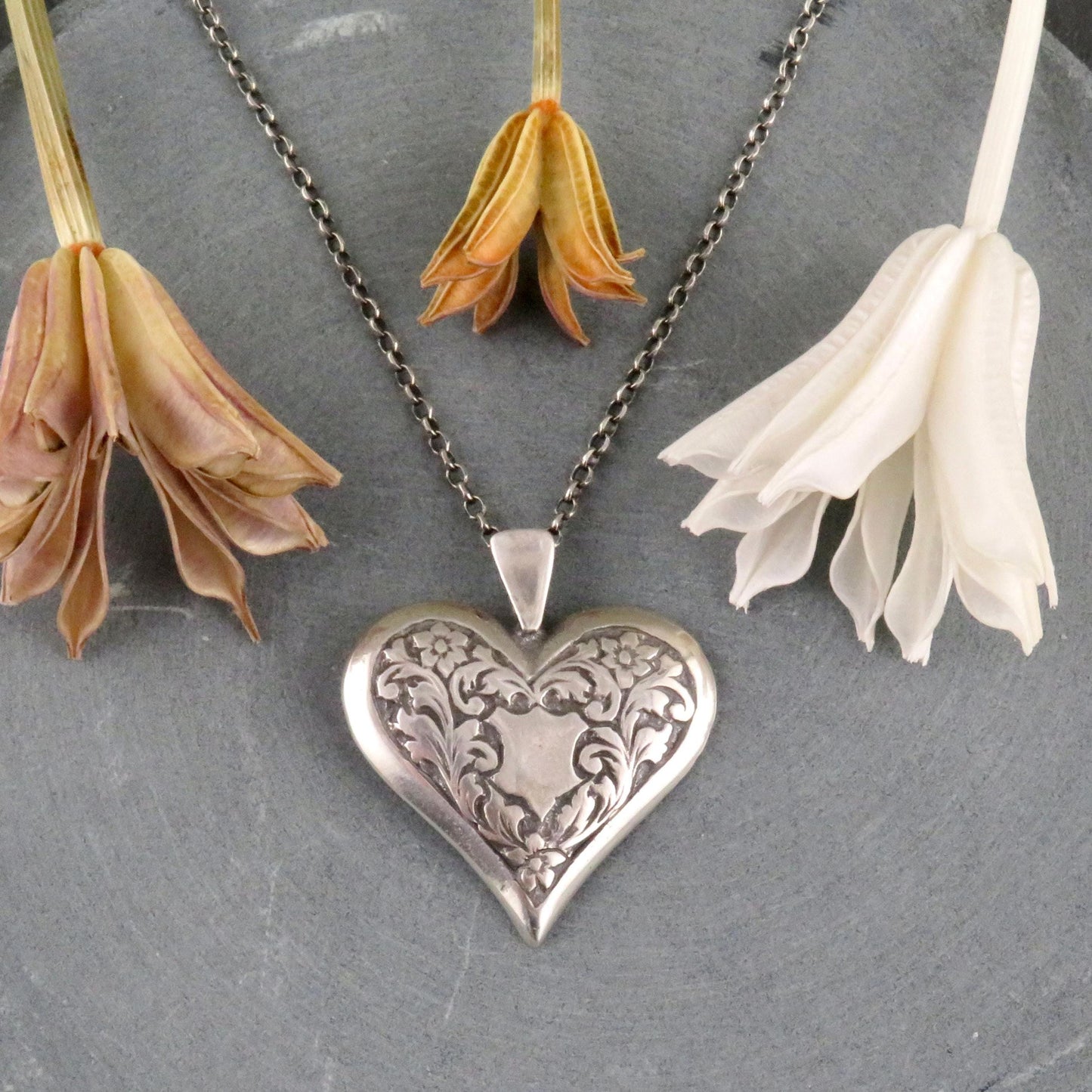 Vintage Romantic Heart Necklace
