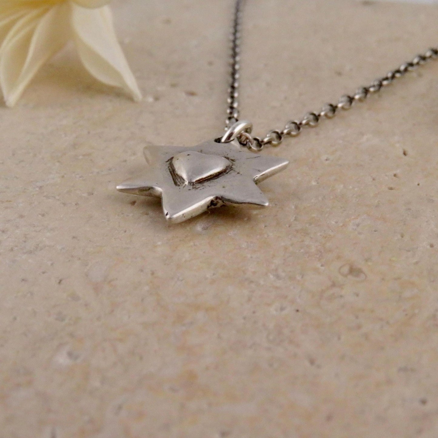 Star David Love Necklace