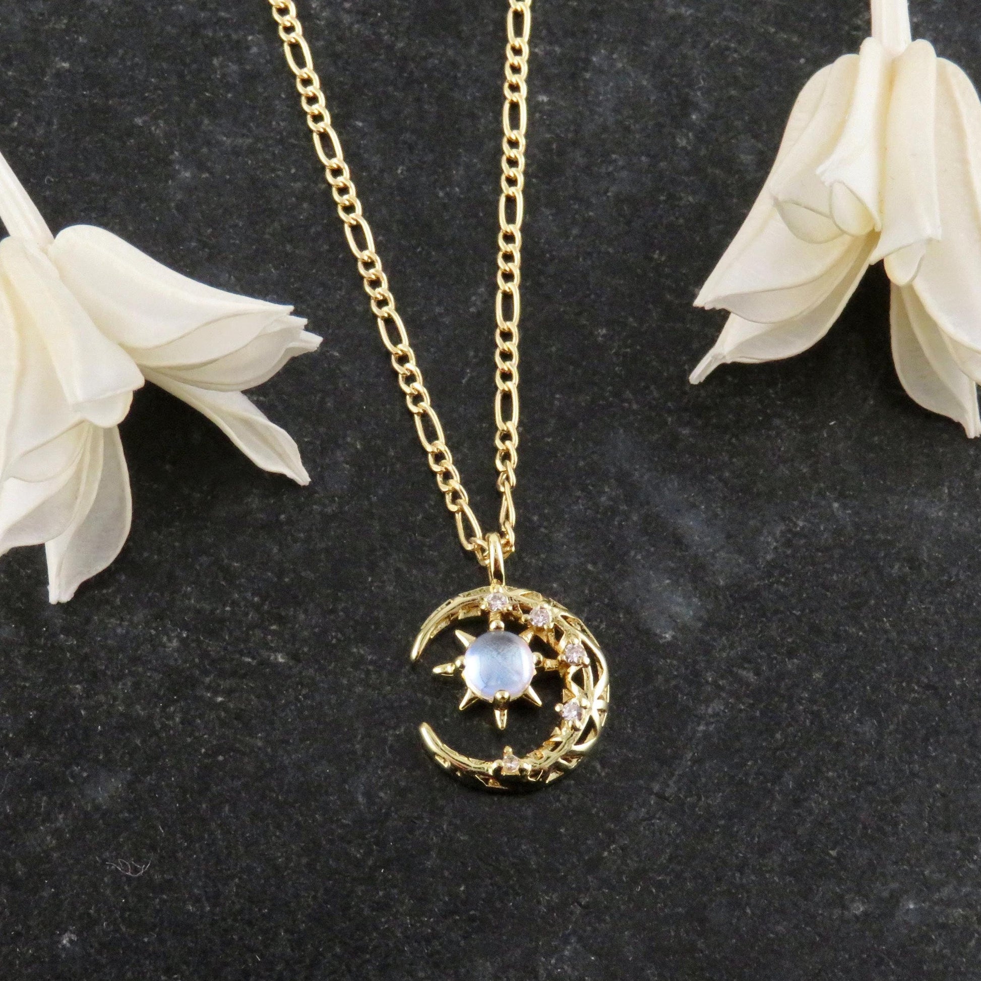 Opalescent Moon Necklaces