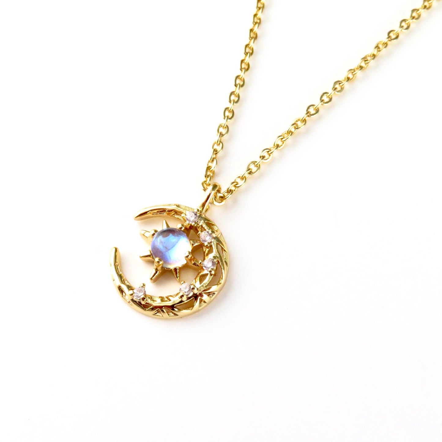 Opalescent Moon Necklaces