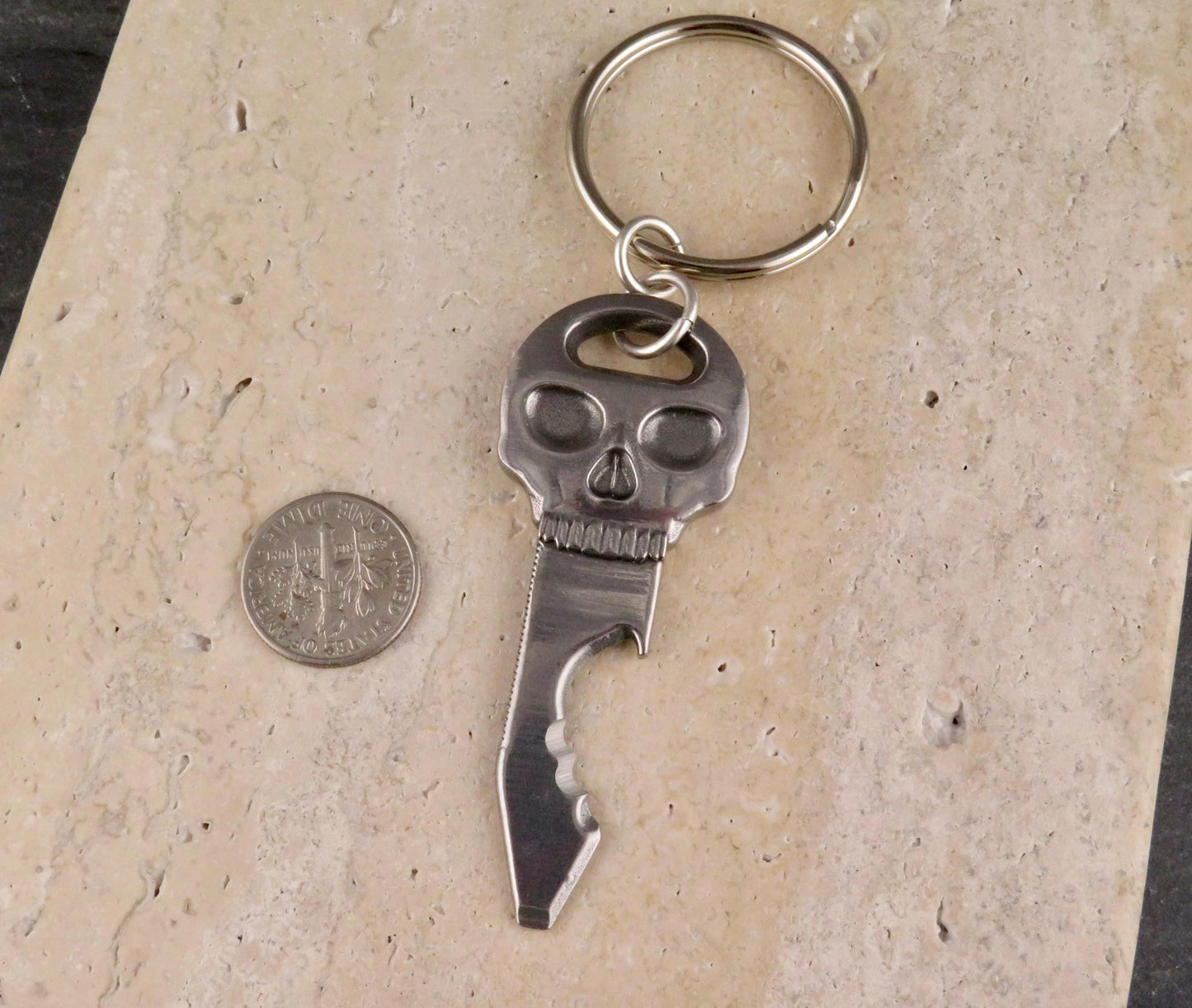 Skull Key Bottle Opener Keyring