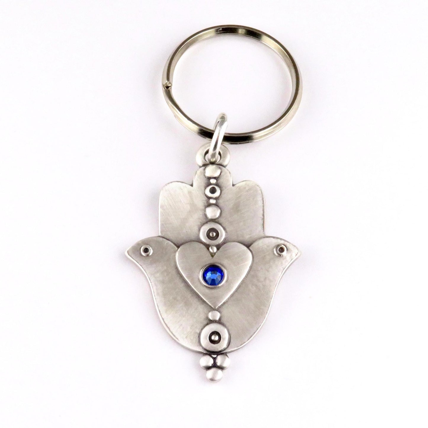 Hamsa Dove Keyring
