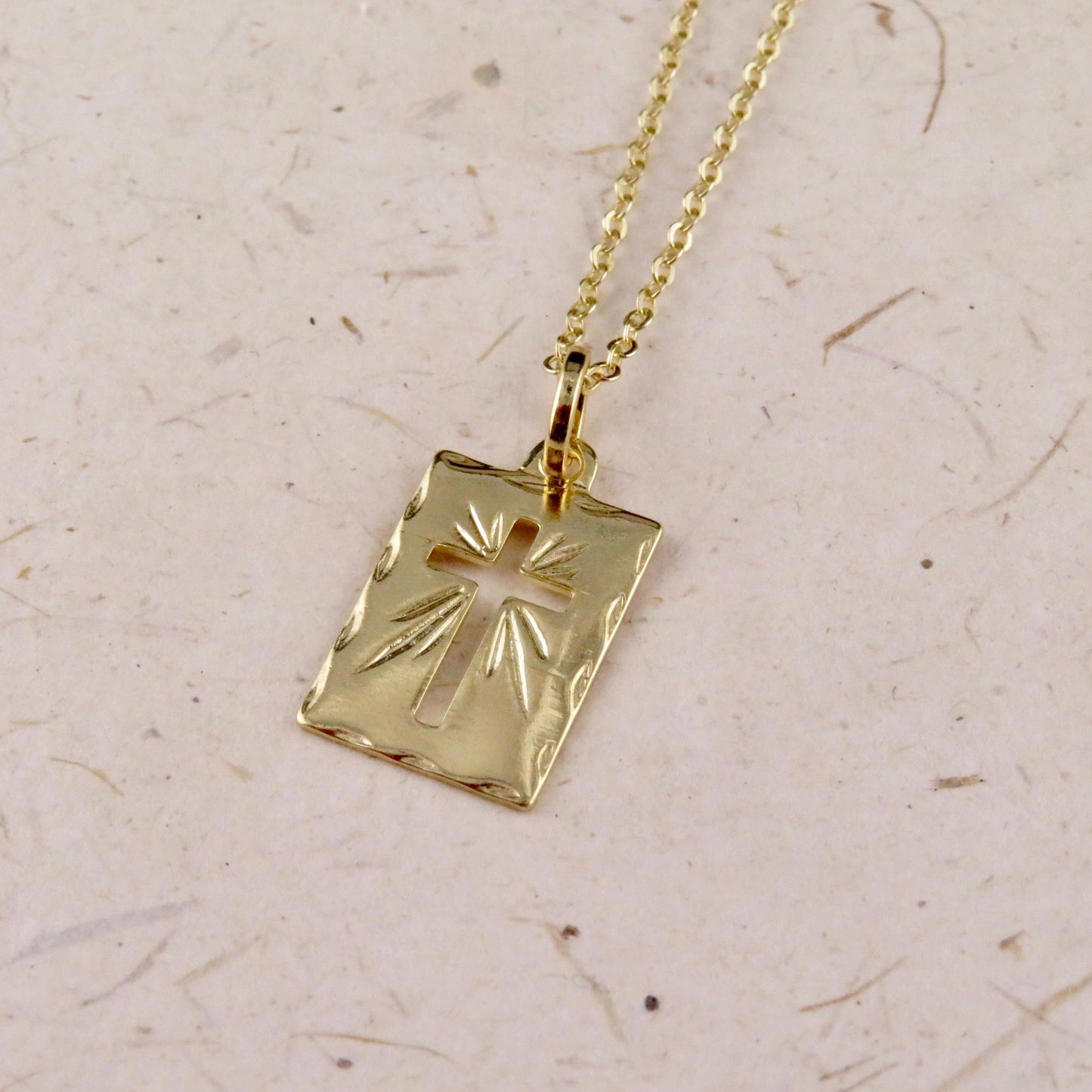 Cutout Cross Medallion Necklace