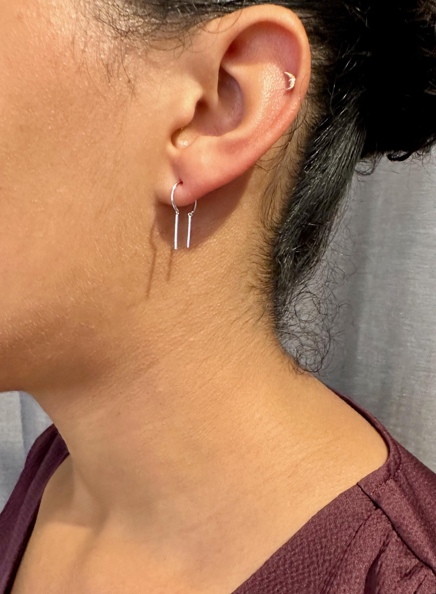 Silver Simple Threaders | Sterling Threader Earrings | Silver Dancing Threaders | Minimal Silver Earrings | Delicate Silver Earrings