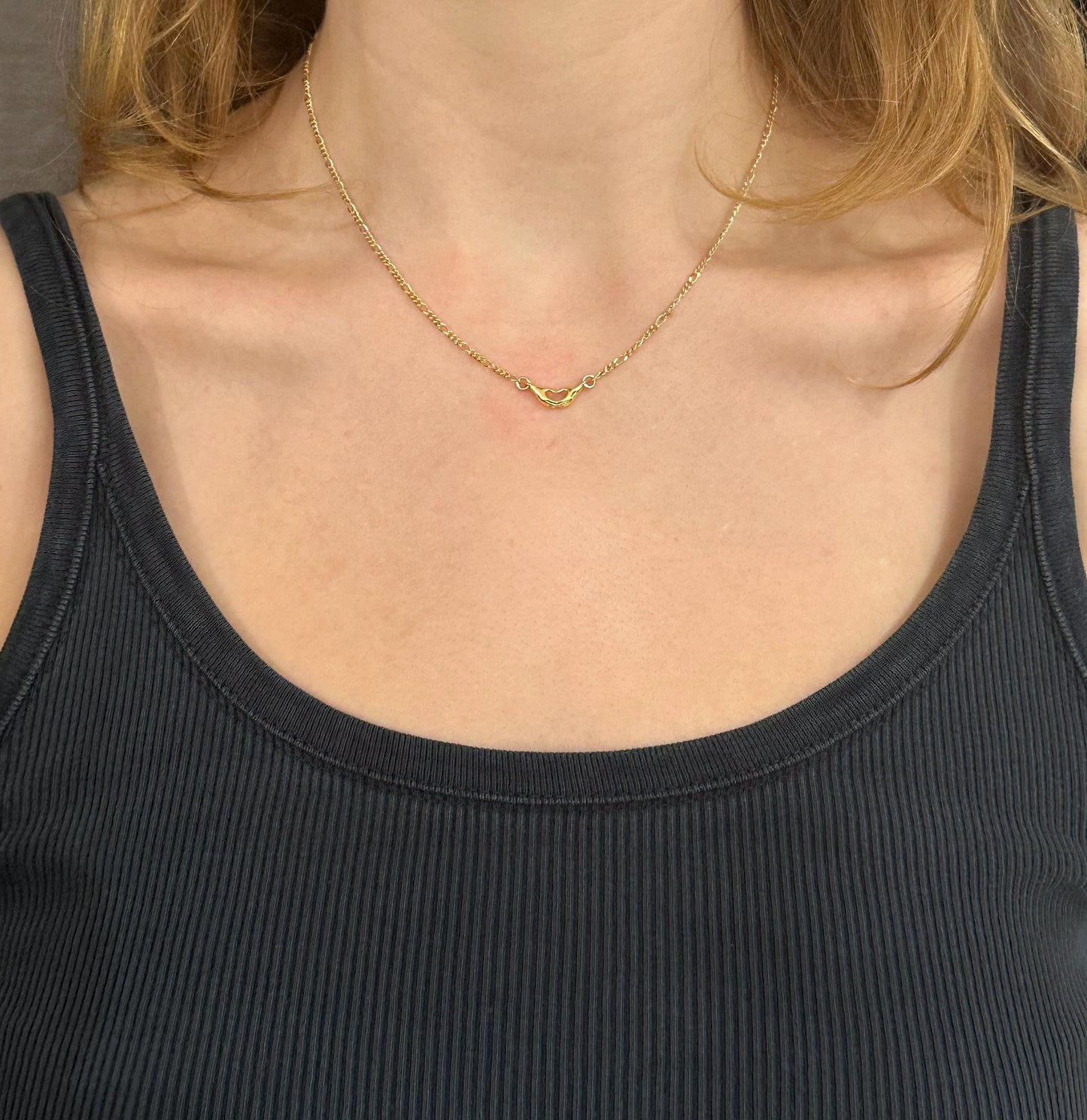 Small Heart Hands Necklace | Gold Love Necklace | Gold Hands Making Heart | Heart Hands Charm | Heart Hands Necklace | Heart Hands Gesture