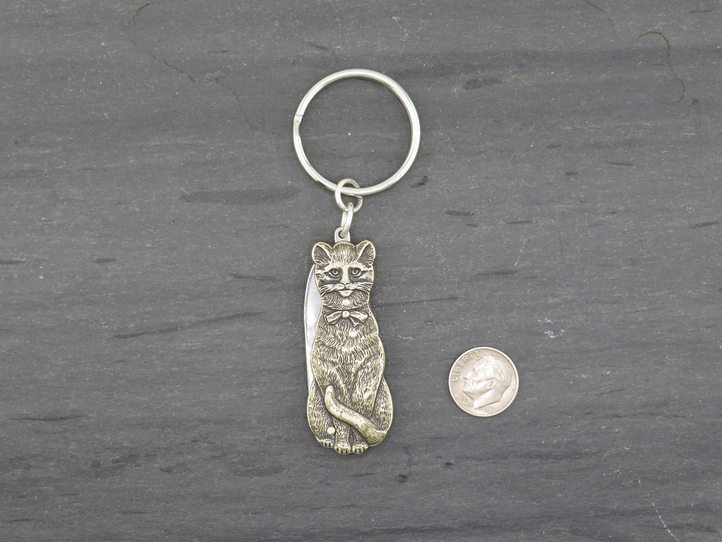 Cat Mini Knife Keyring