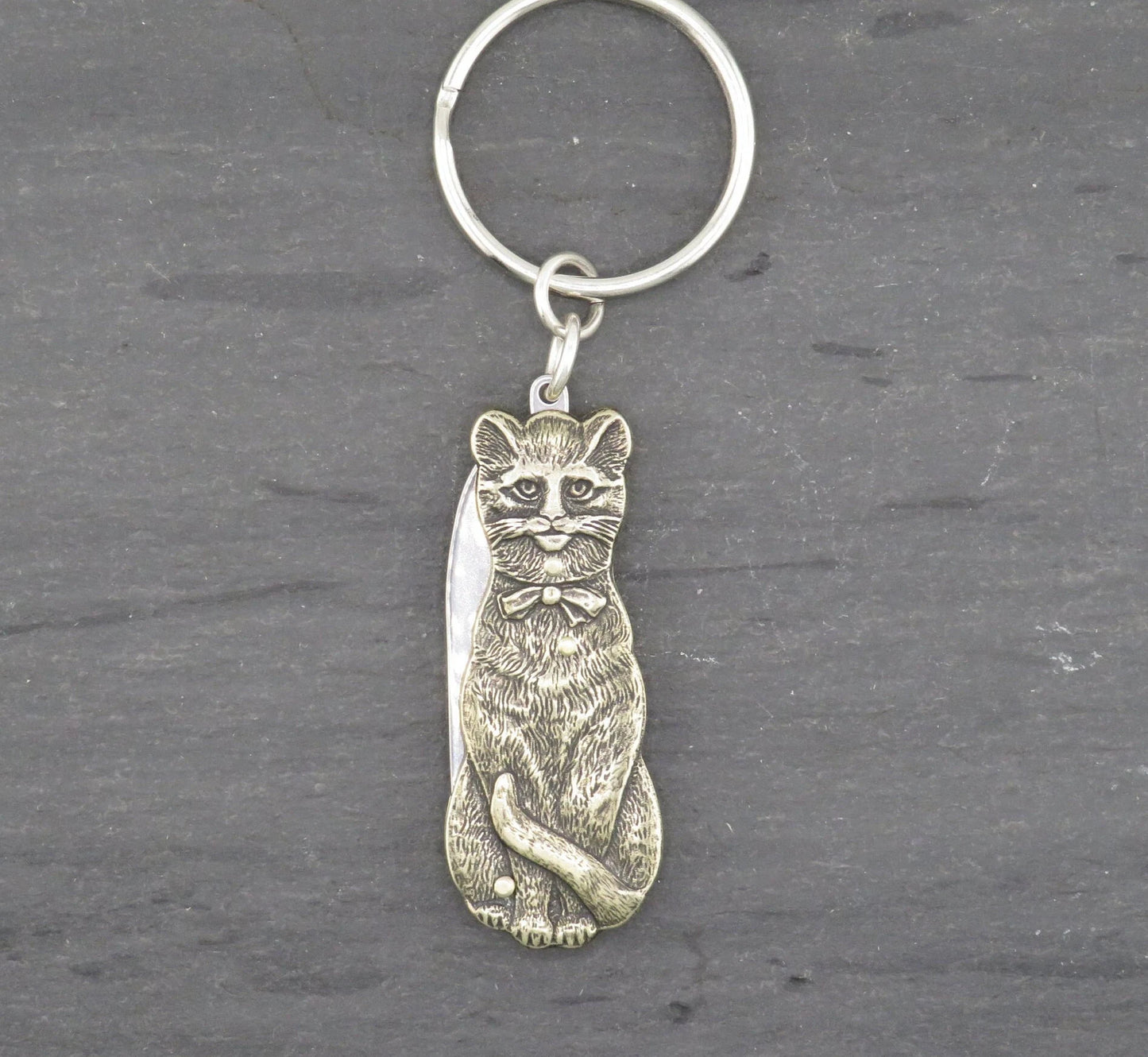 Cat Mini Knife Keyring