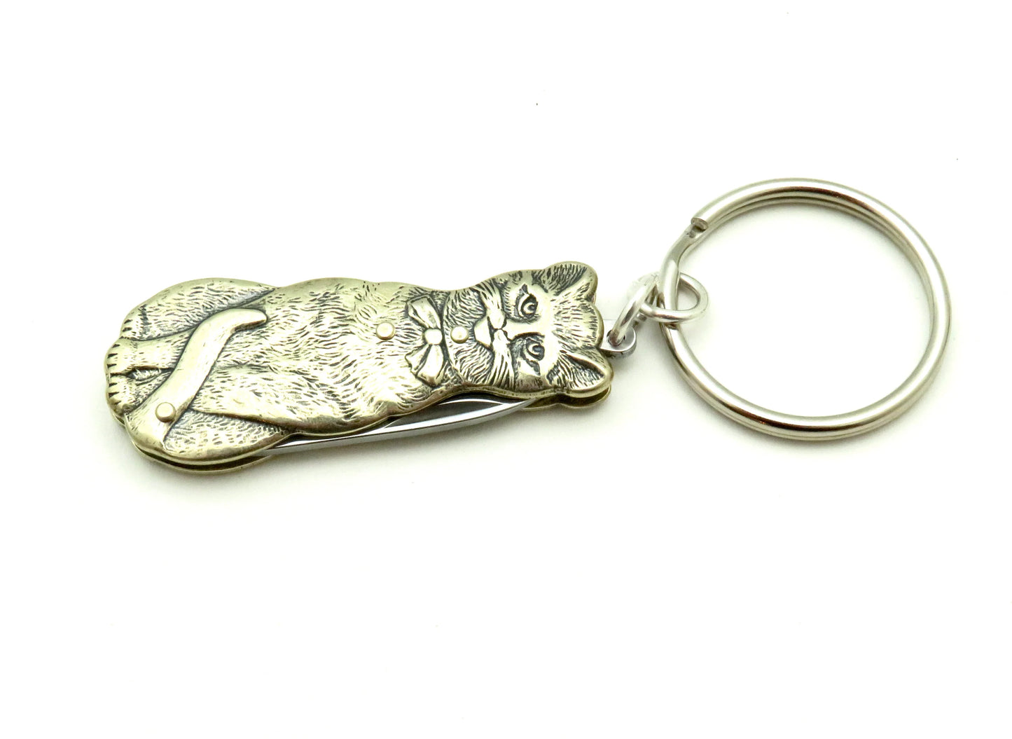 Cat Mini Knife Keyring