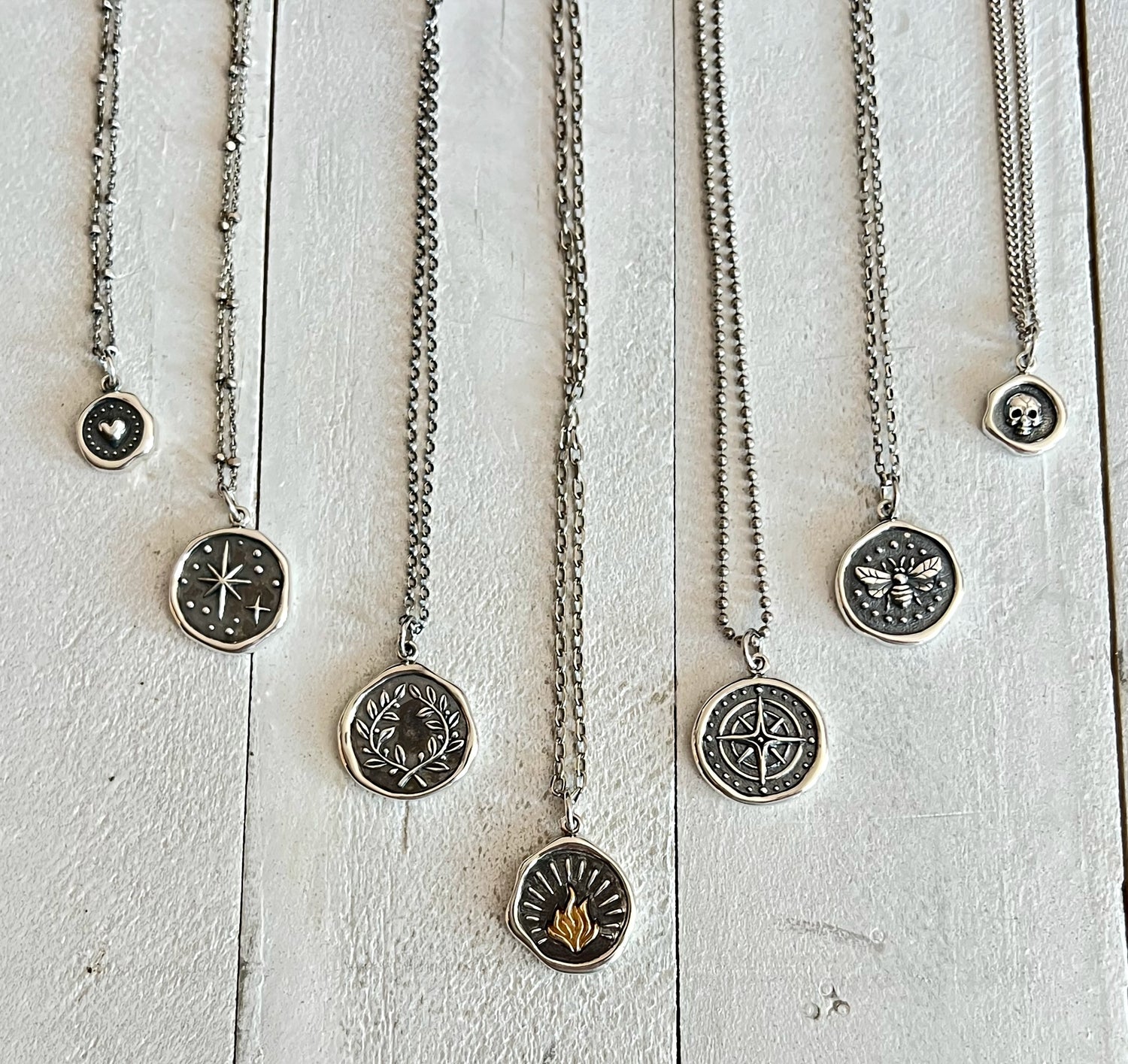 Wax Seal Imprint Necklaces