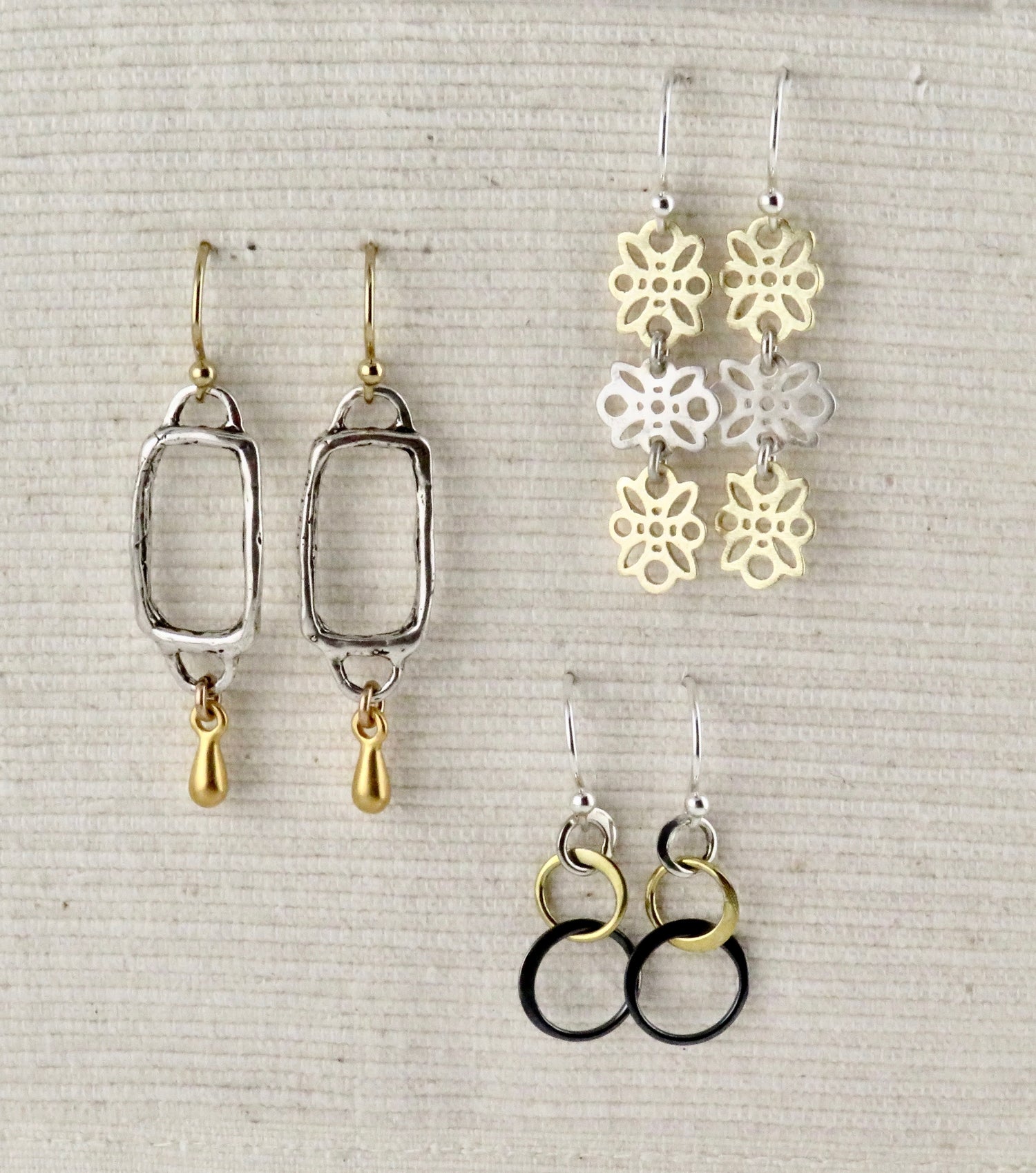 Mixed Metal Earrings