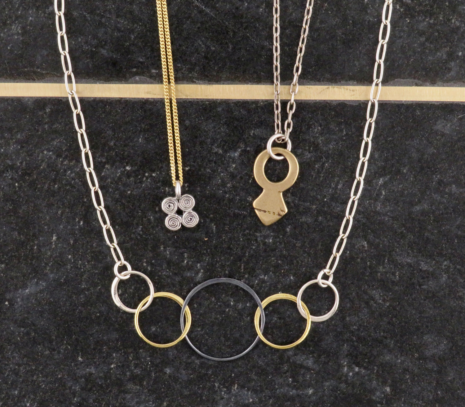 Mixed Metal Necklaces
