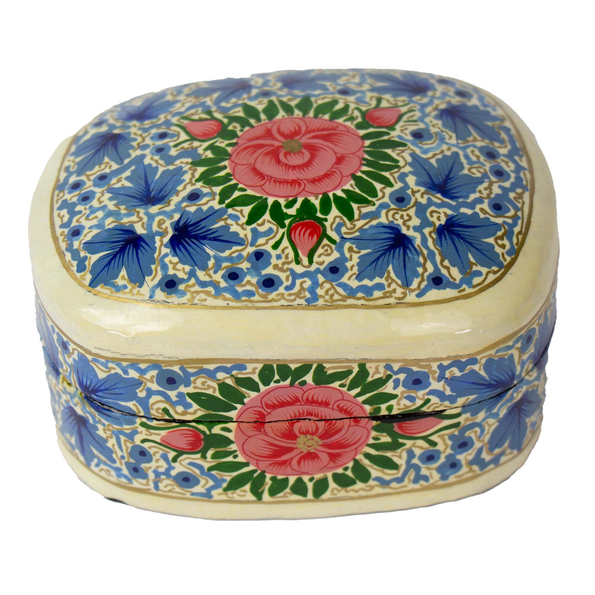 Handpainted Kashmiri Box - Peony