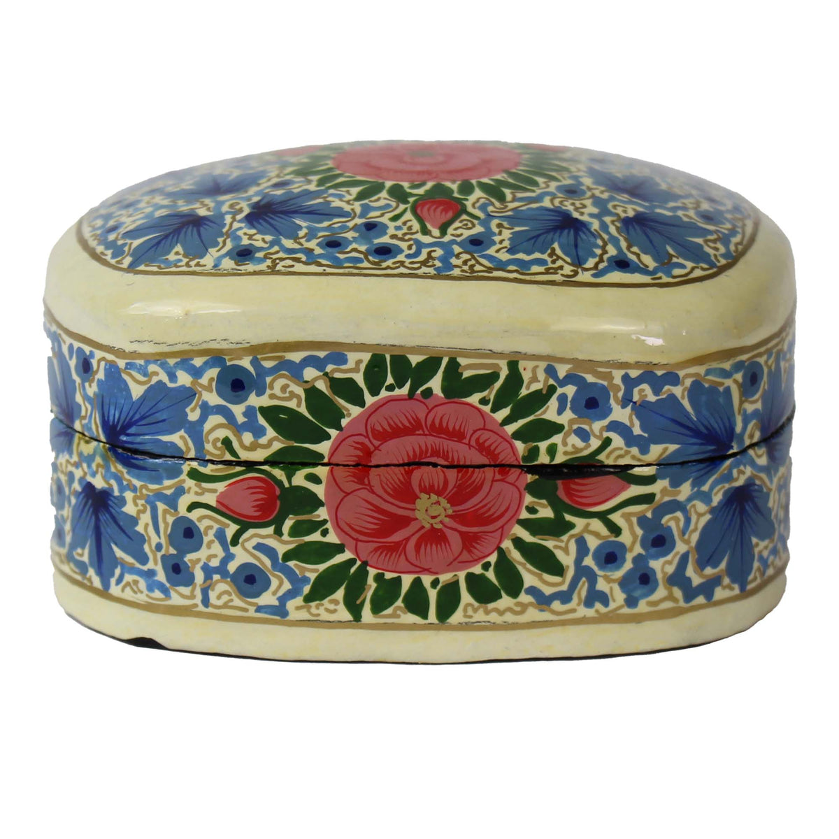 Handpainted Kashmiri Box - Peony